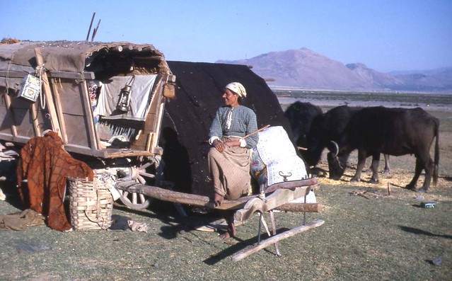ROUTE IRAN-TURQUIE Campement de nomades 1965