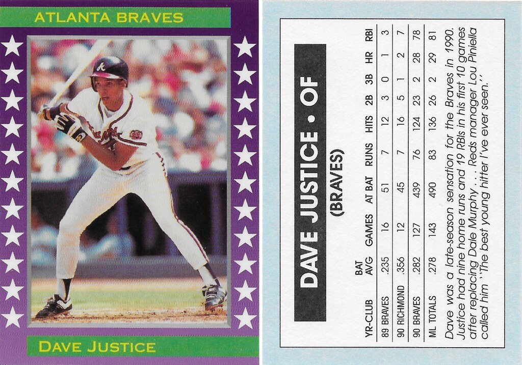 1991 Purple with White Stars - Justice, Dave