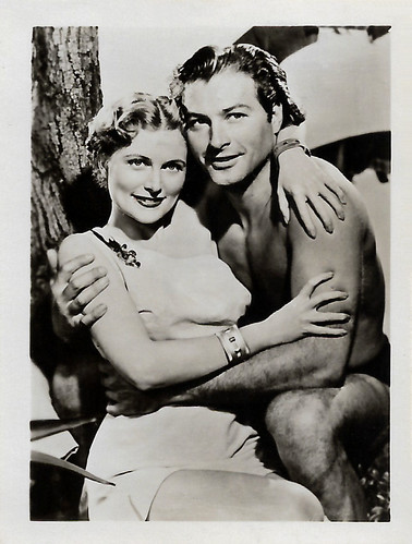 Brenda Joyce and Lex Barker in Tarzan’s magic fountain (1949)
