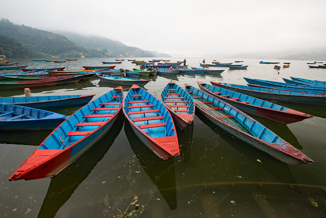 phewa lake boats I