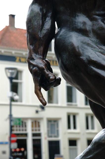 Zwolle, Overijssel, Adam / Rodin, detail