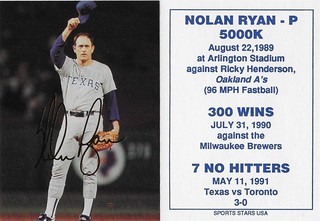 1990-94 Broder Singles - Sports Stars USA Hat Tip - Ryan, Nolan