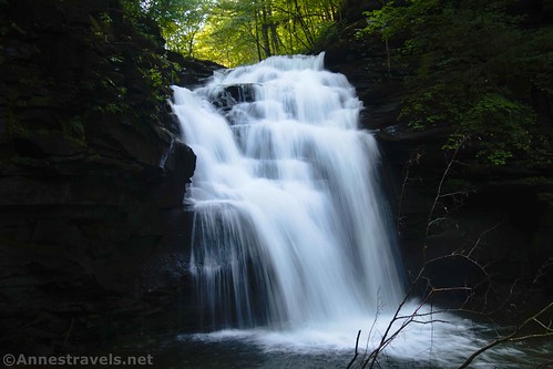 Big Falls, my favorite of the four big waterfalls along the Grassy Hollow Road, Pennsylvania State Game Lands 13