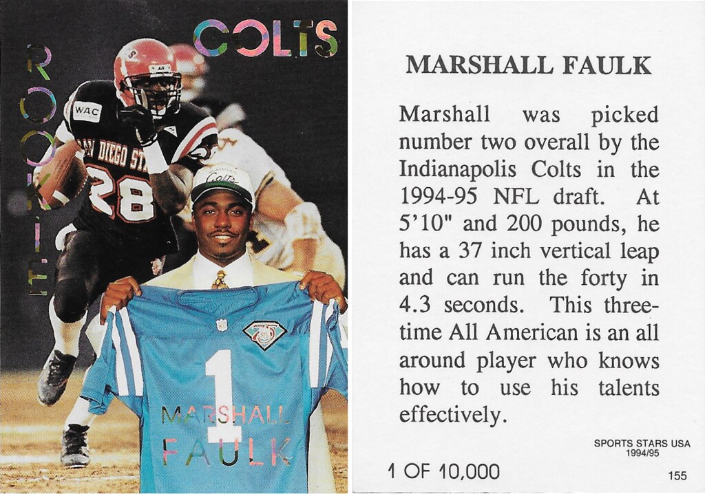 1994-95 Sports Stars USA - Faulk, Marshall 155
