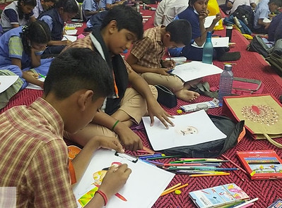 Guru Puja Child Art Competitions for School Students