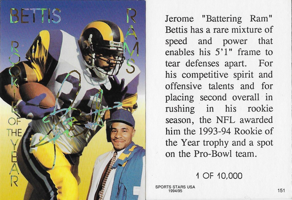 1994-95 Sports Stars USA - Bettis, Jerome 151