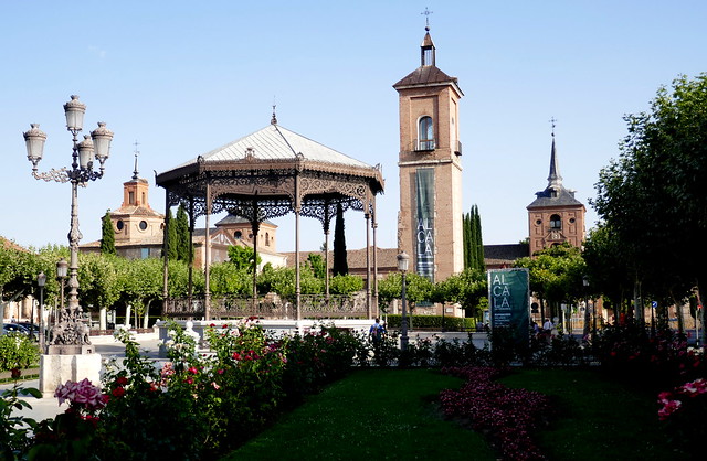 Torre de Sta María, 1553, plaza de Cervantes,  Alcalá de Henares, communauté de Madrid, Castille, Espagne.