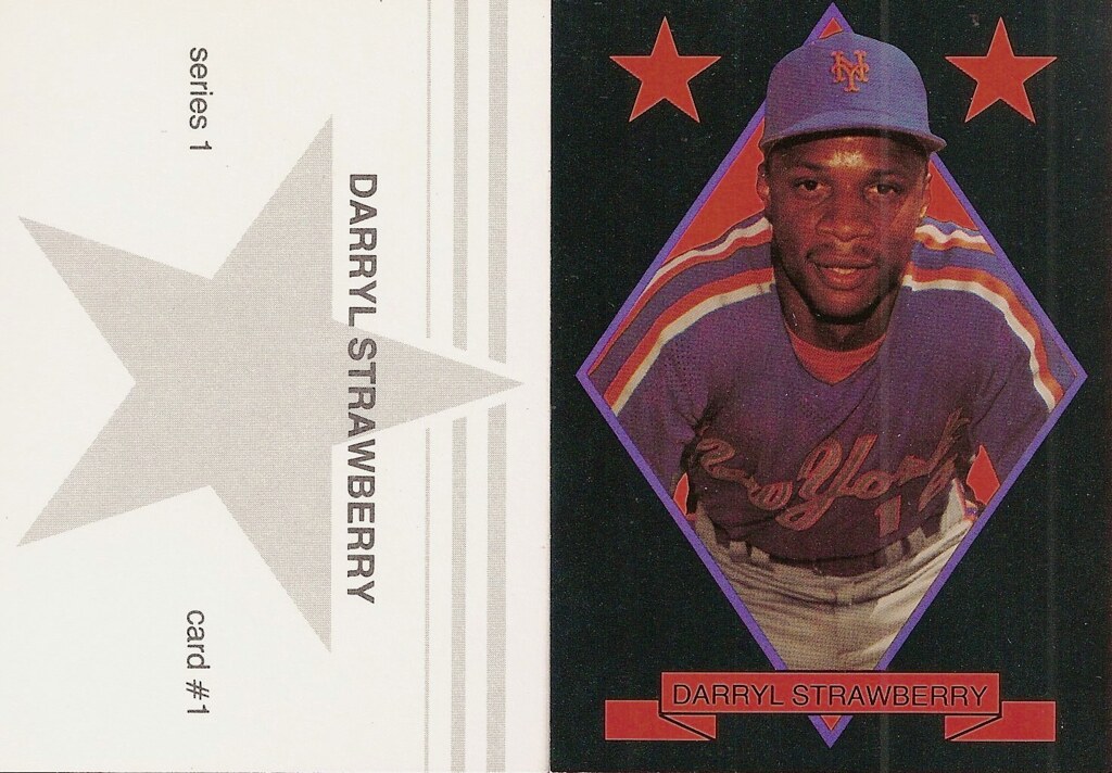 1988 Large Gray Star - Black with Red Stars Series 1 - Strawberry, Darryl