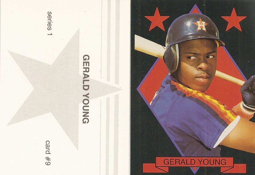 1988 Large Gray Star - Black with Red Stars Series 1 - Young, Gerald