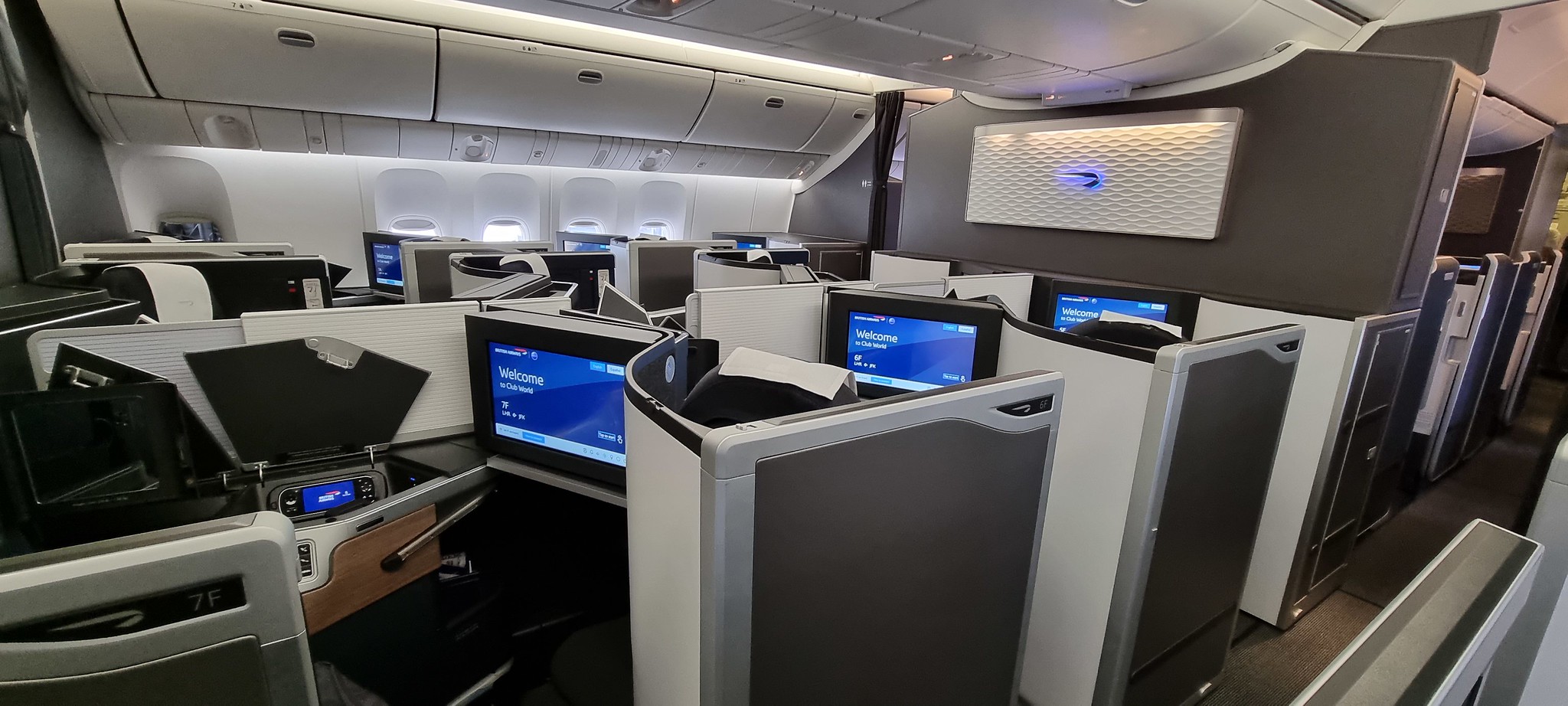 At least it was the new Club World suite on board this 777-300 service to New York JFK