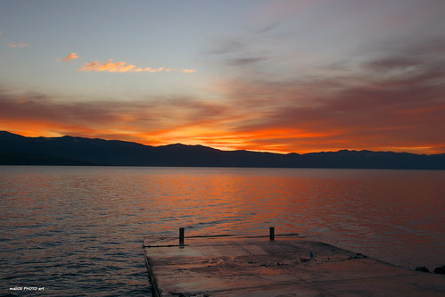 sky clouds sea seaside dock landscape scape seascape sun sunrise down morning adriatic croatia hrvatska canon europe