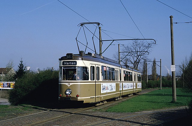 Strassenbahn  Dortmund 26  22.04.87