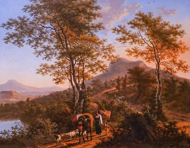 Italian Landscape with Peasants
