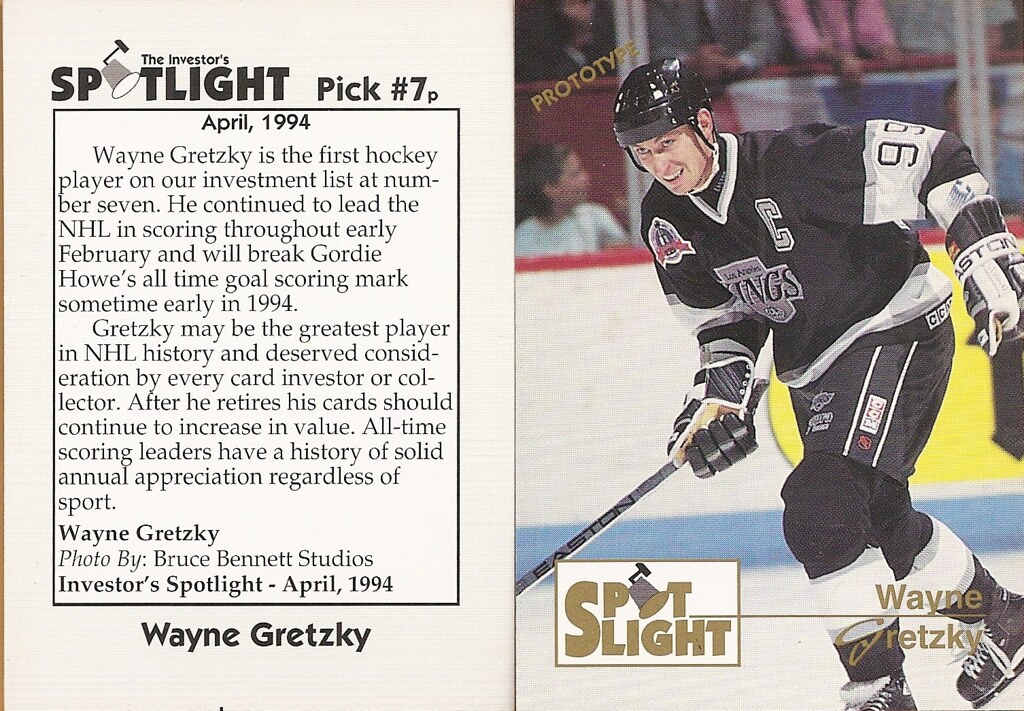 1994 Investors Spotlight Prototype - Gretzky, Wayne