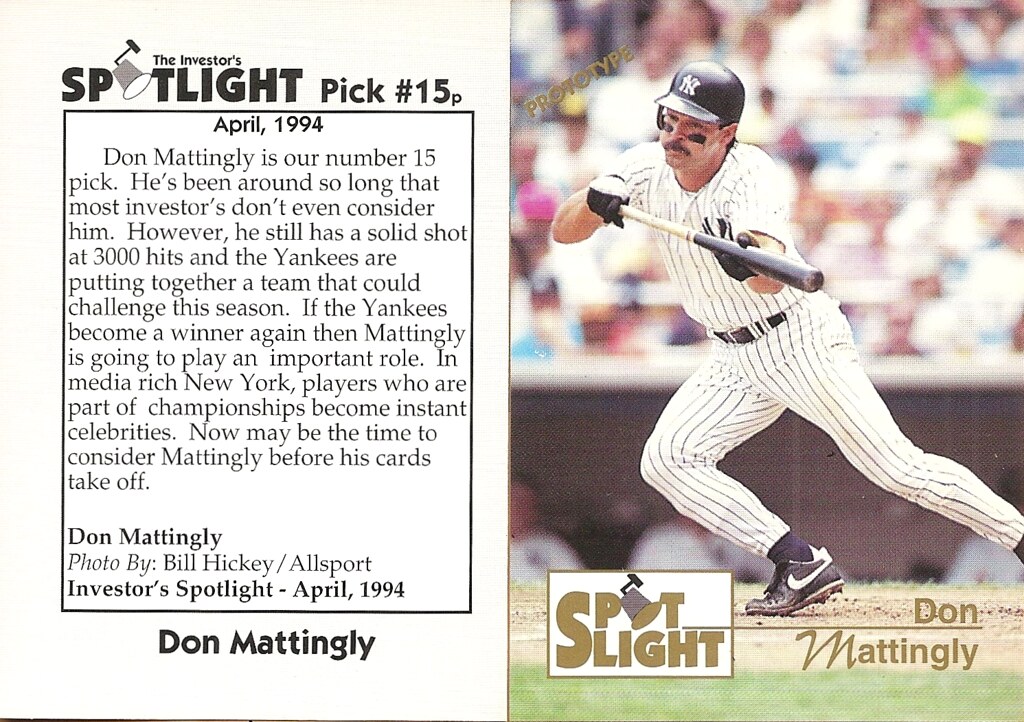 1994 Investors Spotlight Prototype - Mattingly, Don