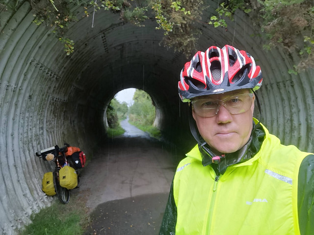 Rainy cyclepath, Durham to Stockton-on-Tees