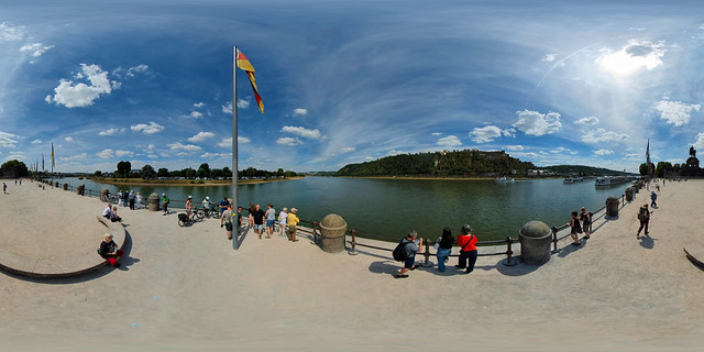 Koblenz - Deutsches Eck 360 Grad