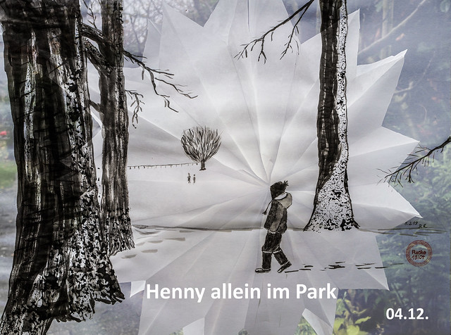 Adventskalender 2022-12-04 - Henny allein im Park