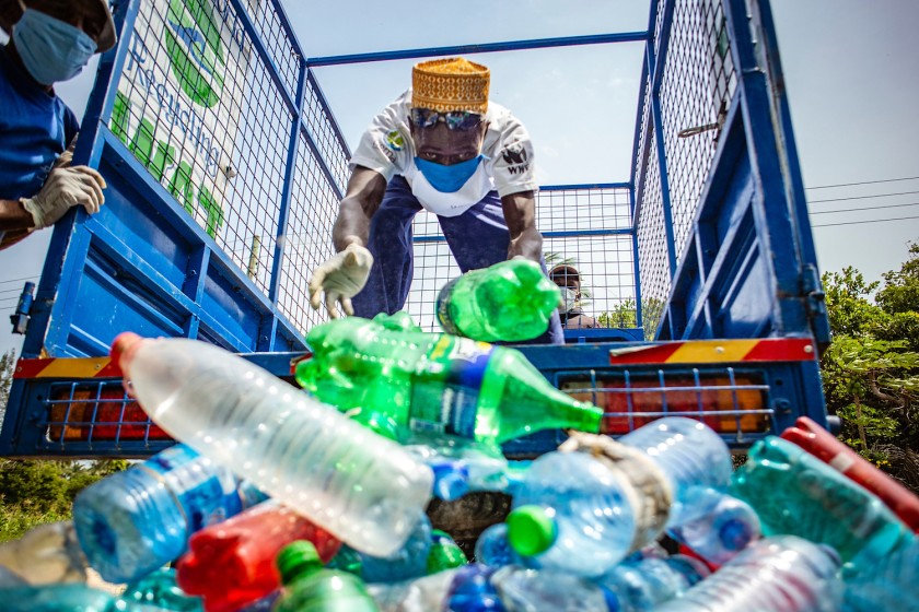 Research shows that humanity produces around 460 million metric tonnes of plastic a year, and without urgent action, this will triple by 2060. Photo: UNEP/Florian Fussstetter