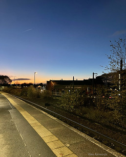 Sunset over Rochdale station