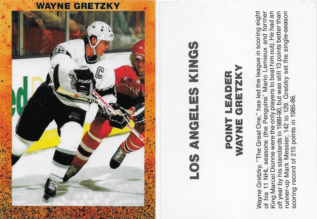 1991 Orange with Black Speckles Hockey Set - Gretzky, Wayne (skating)