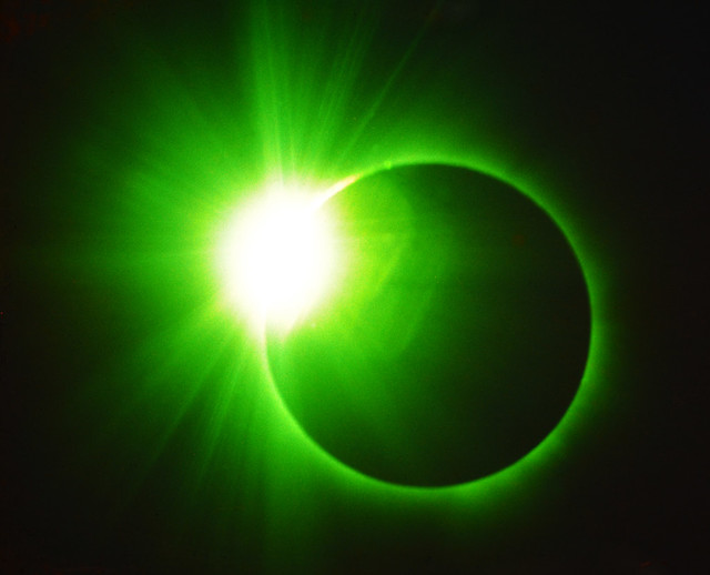 Diamond Ring after Total Solar Eclipse (infrared image), 1970