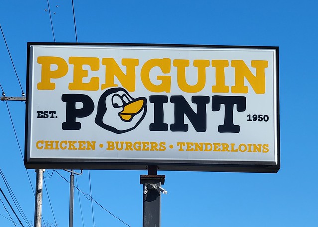 IN, North Manchester-IN 114 Penguin Point Sign
