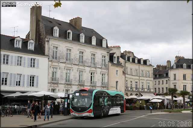 Irisbus Créalis 12 – Compagnie des transports Golfe du Morbihan – Vannes Agglomération (RATP Dev) / Kicéo n°188
