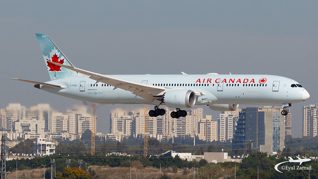 TLV - Air Canada Boeing 787-9 C-FGDT