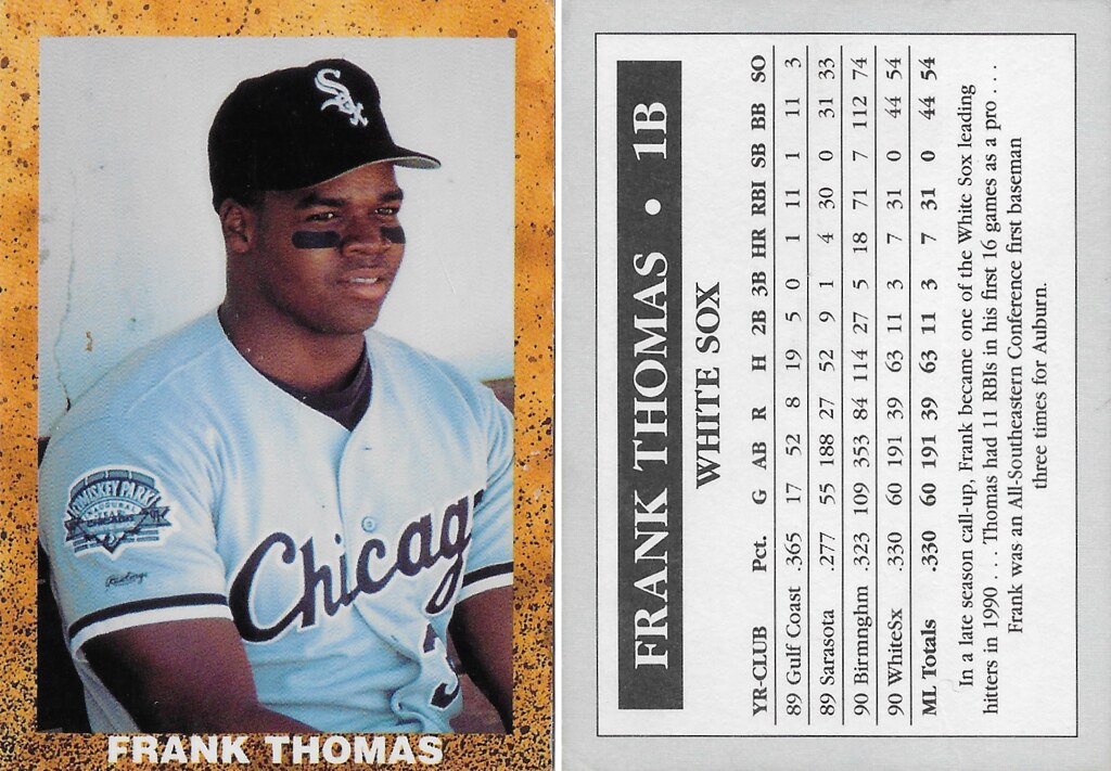 1991 Orange with Black Speckles Baseball Set - Thomas, Frank