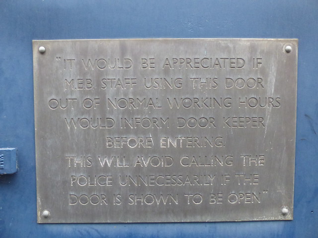 MEB plaque at Telephone House on Fleet Street, Jewellery Quarter