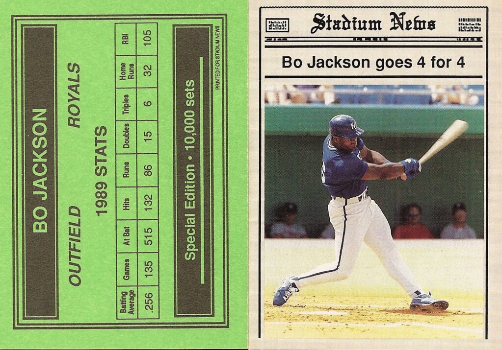 1990 Stadium News Special Edition - Jackson, Bo (4 for 4)
