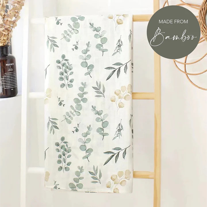 Bohemian Leaves Baby Swaddle