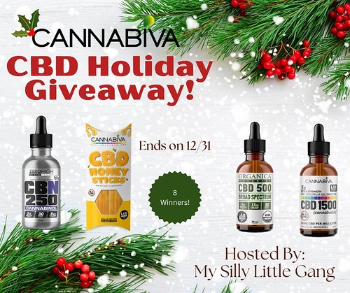 Cannabiva CBD Holiday Giveaway #MySillyLittleGang