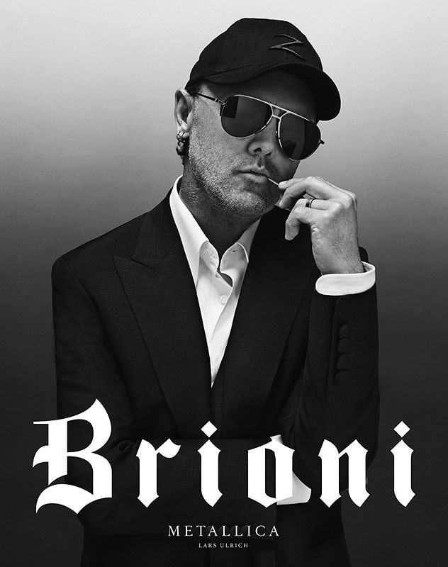 Ларс Ульріх (Lars Ulrich) у рекламі костюмів Brioni