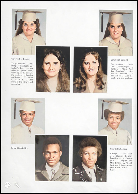 Alto High School Senior class of 1977 Page 1-Colorized-Enhanced