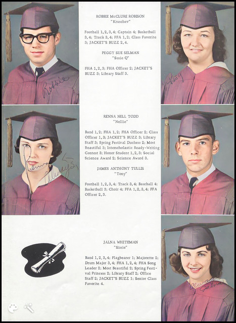 Alto High School Senior class of 1960 Page 6-Colorized-Enhanced