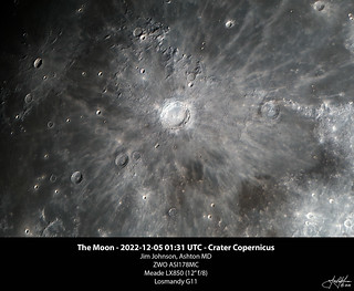 The Moon - 2022-12-05 01:31 UTC - Crater Copernicus