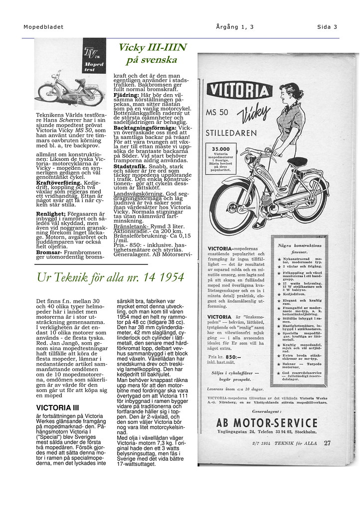 Victoria Vicky III & Vicky III N, Mopedbladet nr 4, 2000 (2)