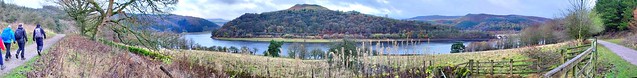 Crook Hill and Ladybower..    8 picture stitch.