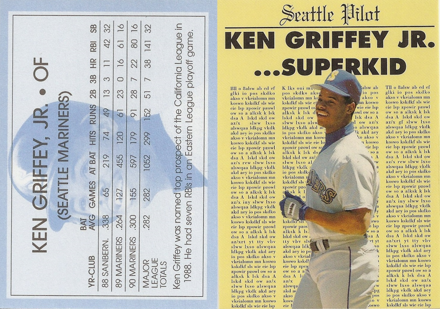 1991 Breaking News - Griffey Jr, Ken