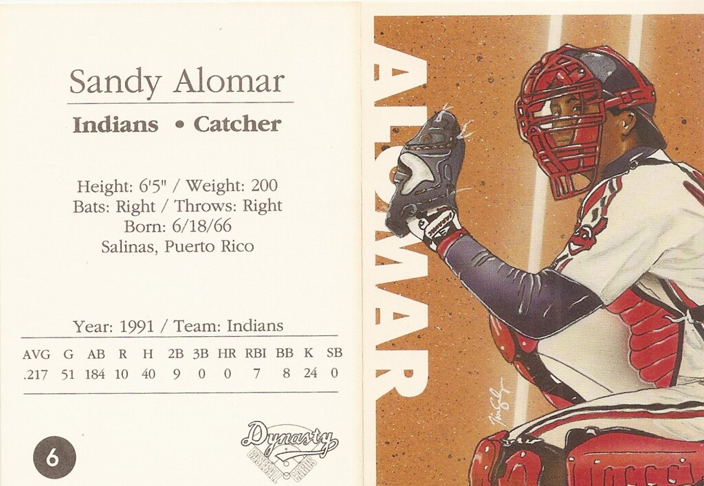 1992 Dynasty Baseball Cards - Alomar Jr, Sandy
