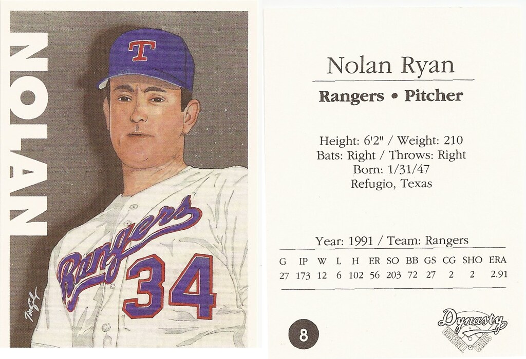 1992 Dynasty Baseball Cards - Ryan, Nolan