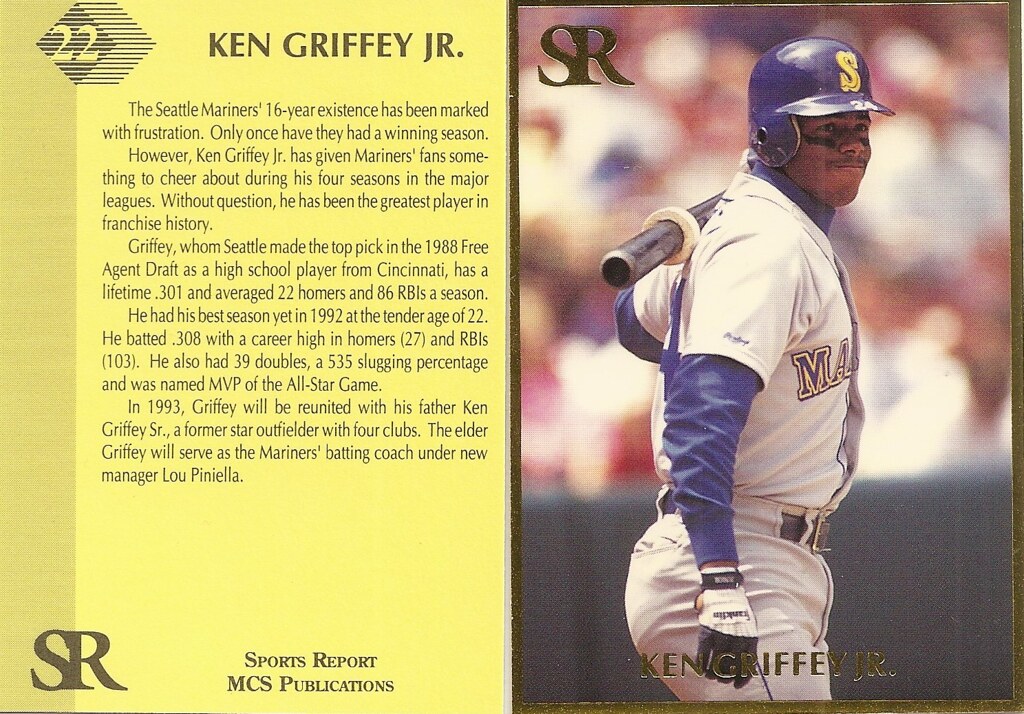 1993 Sports Report Gold Magazine Insert - Griffey Jr, Ken