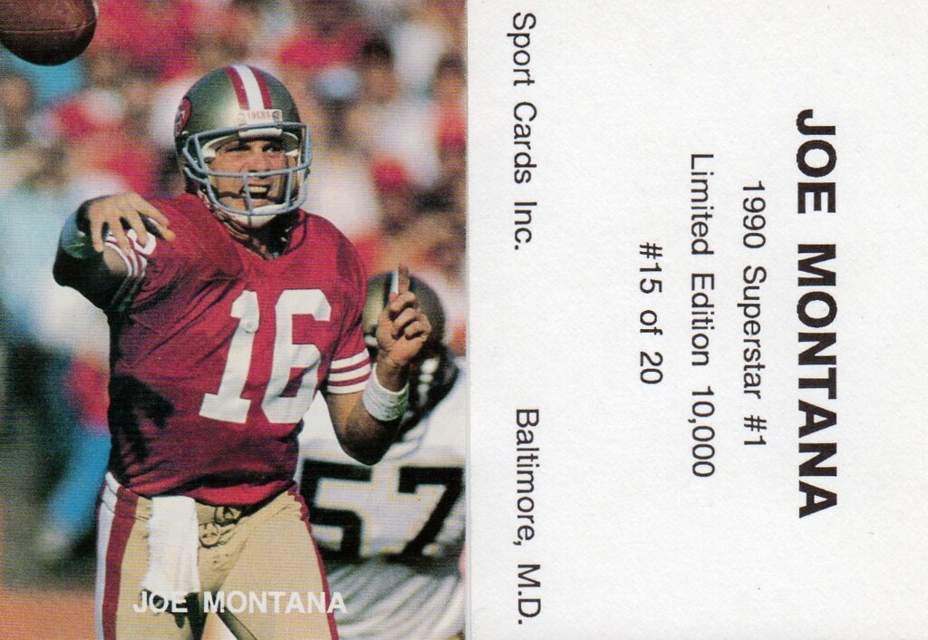 1990 Sports Cards Inc Series 1 - Montana, Joe