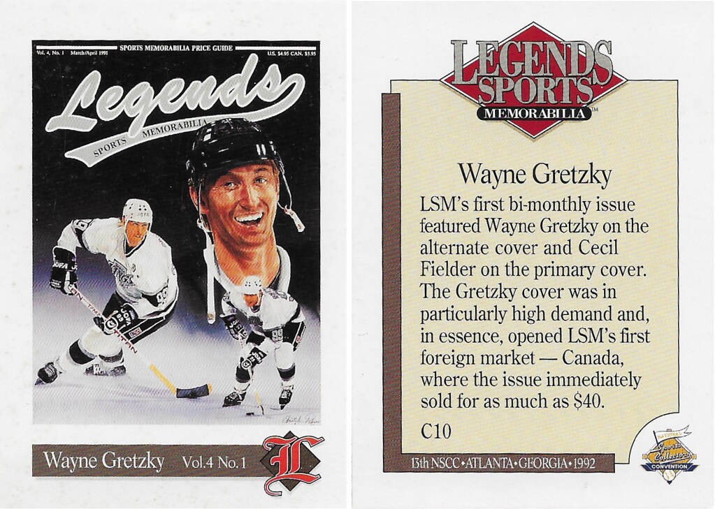 1992 Legends Magazine Insert - Gretzky, Wayne (NSCC)
