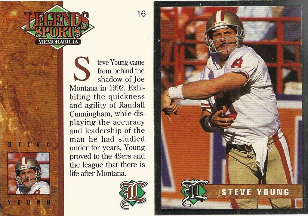 1993 Legends Magazine Insert - Young, Steve