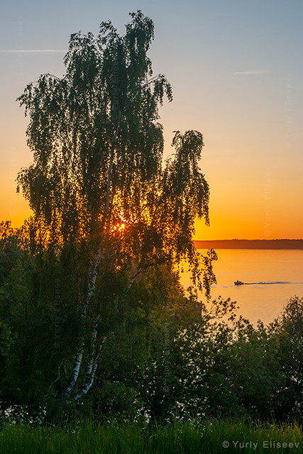 Calm evening on the Volga