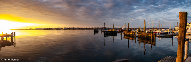 Portland, ME Harbor at sunrise
