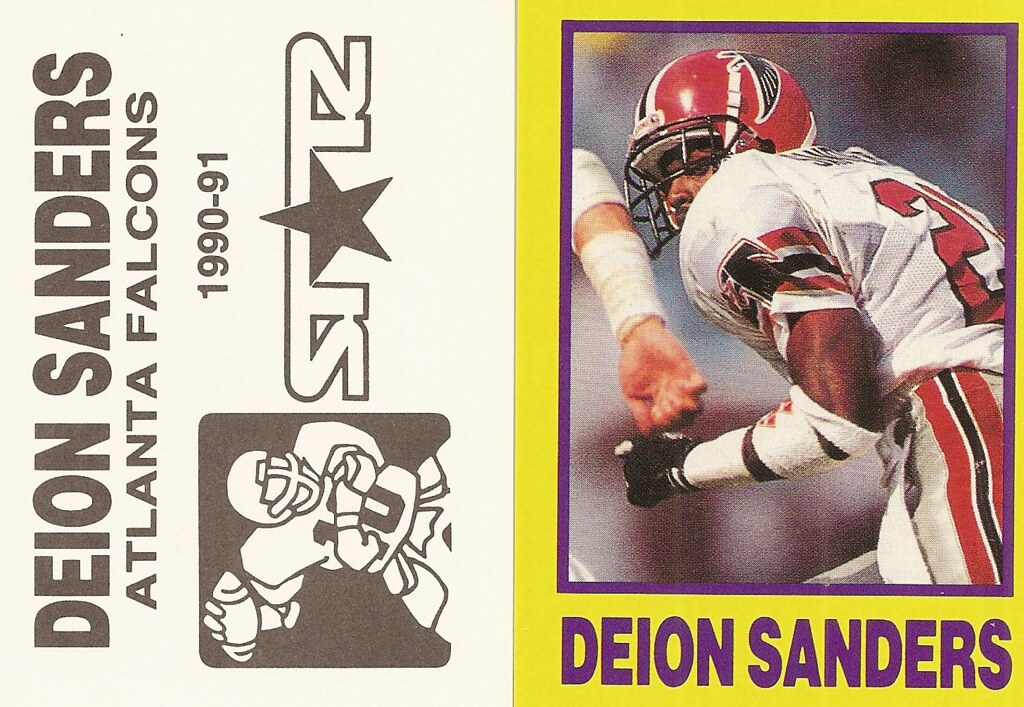 1991 Starz Yellow Football - Sanders, Deion